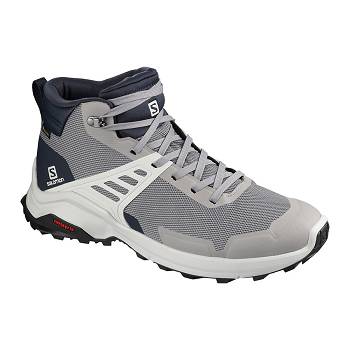 Salomon X RAISE MID GTX - Siva Turistické Topánky Panske, S0063SK